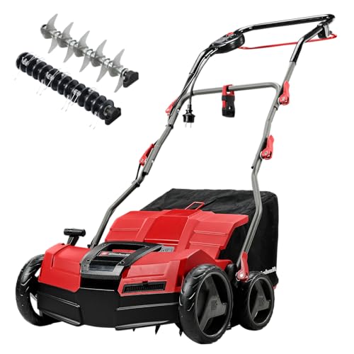 Einhell Scarificateur électrique GE-SA 1640 (1600 W, Largeur de Travail 40 cm, Grand bac de ramassage de 48 l, Surface conseillée 800 m²)