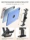 OHLPRO Tablet Halterung Auto Mitte,26CM Ausziehbare Alu-Arm KFZ Tablet Halter Kopfstütze Tablethalterungen Universal Reise Zubehör Kinder Kopfstützenhalter für iPad Switch Sumsung Smartphone 5-13 Zoll