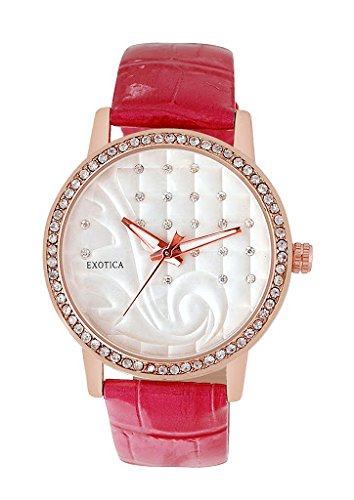 Exotica Fashions Analogue White Dial Womens Watch -EFL-702-Fuschia (B0161V348G) Amazon Price History, Amazon Price Tracker