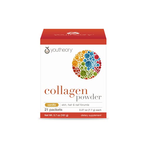 Youtheory Collagen Powder Carton Packet, White, 21 Count Youtheory Collagen Powder Carton Packet, White, 21 Count