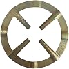 Metal Coffee Pot Holder, Cross Design with Four Arms, Gold