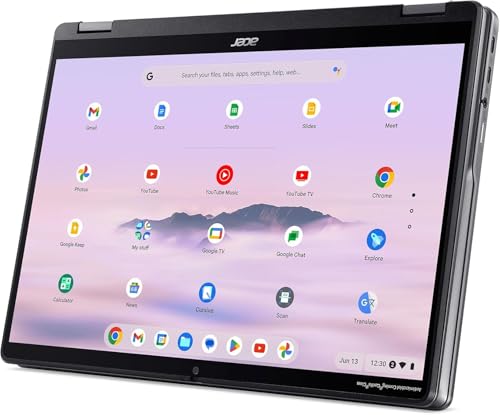 Image of Acer Chromebook Plus Spin 514 2-in-1 Laptop (14 inch FHD+ Touchscreen, Intel Core i5-1334U, 8GB DDR5, 512GB SSD), for Business & Home, Backlit KB, 1080p Webcam, Wi-Fi 6E, IST HUB, Chrome OS w /Google AI