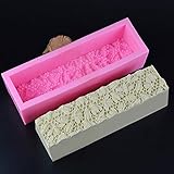 Rose Flower/Bee/Honeycomb Nest Toast Silicone Mold Handmade Soap Mold DIY Toasts Rectangular Box Soap Mold Big Embossed Loaf Pan Toast Soap Making Mould Cake Polymer Clay Molds Dessert (Bee)