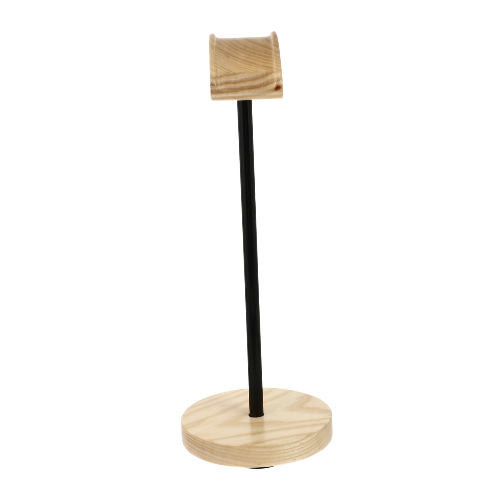 Supporto per Cuffie Base Stabile Antiscivolo da Scrivania in Metallo e Legno Display e Riordino per Casa e Negozio