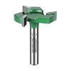 CNC Spoilboard Surfacing Router bit, 1/4 Shank, 1-1/4 Cut Dia, 1/4 Cut Length, 3 Wings, Professional Woodworking Tools by KOWOOD PRO