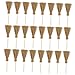 HEMOTON 50pcs Mini Broom Simulated Broom Mini Simulation Broom Simulation Brooms Broom Figurines Broom Mini Model Miniature Broom Props Mini Furniture Model Cosplay Wood Top Hat