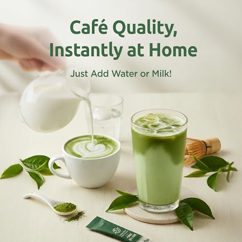 Té matcha en polvo 8 sobres individuales miniatura 6