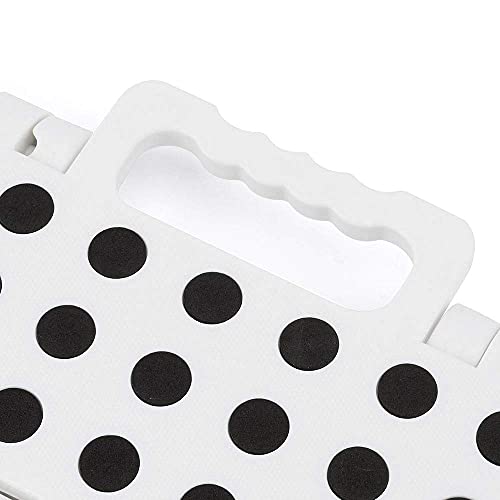 Acko Folding Step Stool for Adults Lightweight Plastic Stepping Stool. Foldable Step Stool Hold up to 300lbs Non Slip Collapsible Stool White