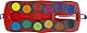 FABER-CASTELL 125030 - Farbkasten CONNECTOR mit 12 Farben, inklusive Deckweiß, Pinselfach und Namensfeld, rot, 1 Stück