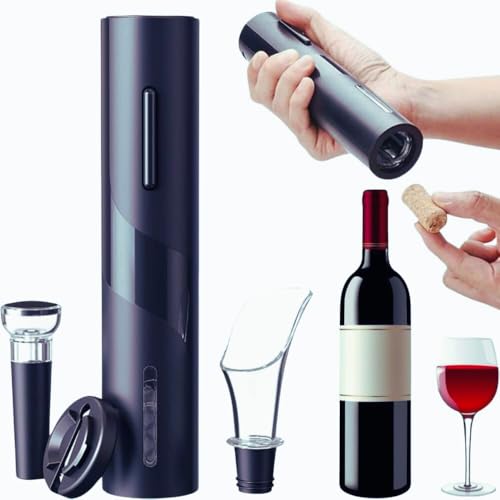 Transforme o Ritual de Abrir Vinhos com Elegância e Praticidade 3 Kit Abridor De Vinho Elétrico Com Acessórios Ideal Para Saca Rolh...