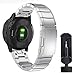 Cytech Pulsera para Garmin Fenix 5/Fenix 5 Plus/Fenix 6/Fenix 6 Pro/Forerunner 935/945/Approach S60, Acero Inoxidable Easy Fit Pulsera de Recambio (Plata)