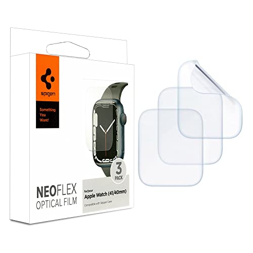 Spigen Screen Protector Film Compatible with Apple Watch Series 8/7/6/SE/SE2/5/4 (40mm) Neo Flex HD (3 Pieces) - 061FL25575
