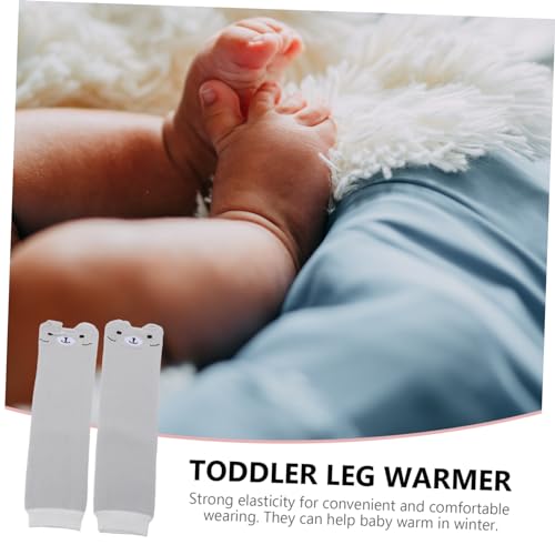 PartyKindom Thick Leg Warmer for Boy Girl and Soft Elastic Non Slip Crawling Knee Pads with Bear Design Comfortable and Leg Cover Socks for Boys3