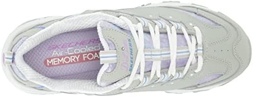 Skechers Women's D'Lites-Splendid Journey Sneaker, LGMT=Light Grey/Multi, 7.5 | Image 4