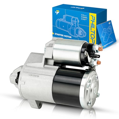 Image of PHILTOP Starter,17939N Starter Motor for Jeep 2005 2006 2007 2008 2009 2010 Grand Cherokee 3.7L,2006 2007 2008 2009 2010 Commander 3.7L,1.2 KW,56044734AA, 17939