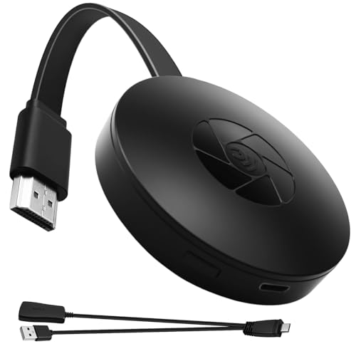 Adattatore HDMI Wireless 1080P WiFi per TV, Dongle WiFi Display Display Compatibile con Miracast, Airplay, DLNA, Streaming iOS Android Windows Mac
