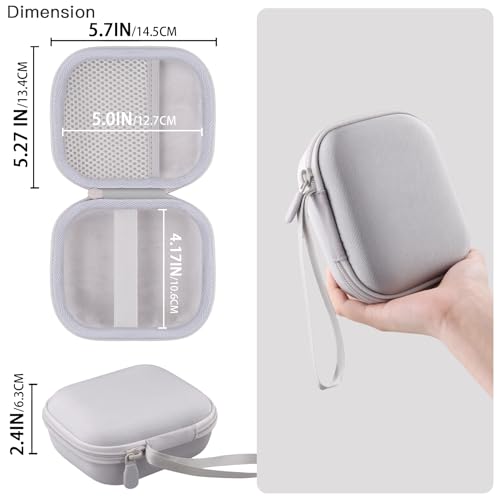 Image of co2CREA for Anker Soundcore Boom Go 3i Portable Bluetooth Speaker Hard Protective Case, Portable Travel Case Replacement (White Case)