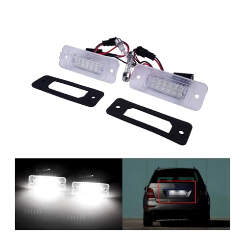 Luz Placa Matrícula LED evita multas por bombilla fundida en Benz W164 W251 3