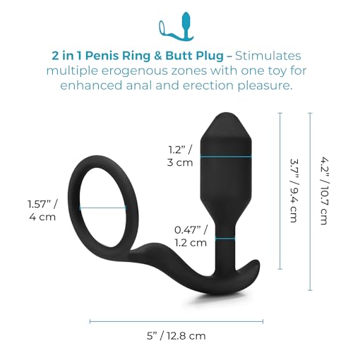 Snug & Tug Plug B-Vibe multicolor para momentos de relajación íntima en la ducha 3