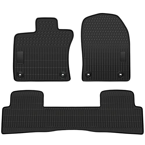 Matericuo Car Floor Mats Custom Fit for Lexus UX 2019-2023 Full Black Rubber Auto Liner Mats All Weather Protection Heavy Duty Odorless