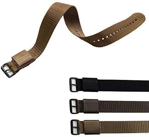 Miniatura 7 de MARATHON Correa de reloj de nailon balístico, grado militar con acero inoxidable, hebilla no magnética