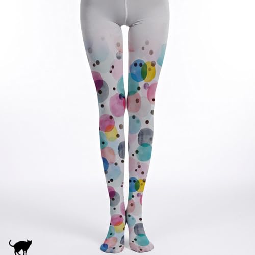 Premium Velvet Colorful Polka Dot Patterned Tights for Women with Designs Pantyhose Stockings4