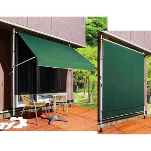 Store rétractable manuel pare-soleil extérieur pour bloquer les UV sur la terrasse - 8