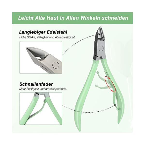 Maniküre-Set, Maniküre Pediküre Set, Nagelknipser Set Nagelset Männer, Pflegeset Nageletui Nagelknipser Edelstahl Tragbarer Reisetasche aus Schwarzem Leder für Reise – Bild 7