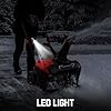 PowerSmart 21" Electric Snow Blower,15 Amp Motor, 2100 RPM, 30 ft Throwing Distance, LED Light for Enhanced Visibility, Corded Design,Perfect for Driveway,Garden, Deck,Garage