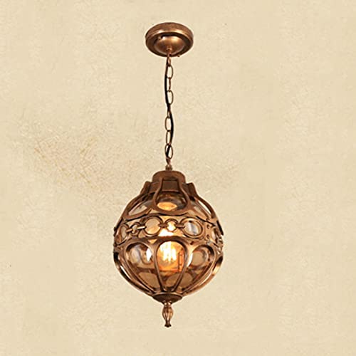 Lanterne suspendue extérieure American Creative avec globe en verre de qualité