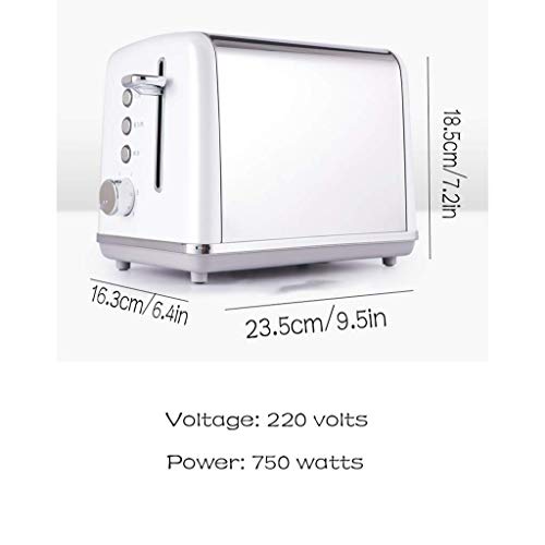 HYLK Gesundheit Slice Toaster,brotbackautomat Toaster Haushalt Smallbreakfast Edelstahl Retro-Toaster Multifunktionaler… – Bild 3