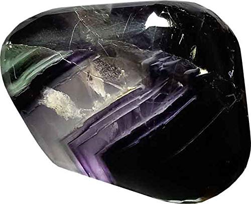 Fluorite multicolore naturelle d'exception de 88g, spécimen de collection pure