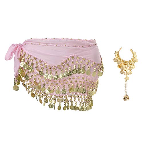 Gold Coins Belly Dance Hip Scarf, Wholesale Dance Belt & Gypsy Bracelet - Main Image