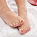 Mikovivi 3pcs Toe Rings Set for Women Non Tarnish, Gold Filled No Fading Adjustable 3 Styles Flowers Diamond Plain Open Toe Ring Summer Beach Jewelry Accessories for Foot