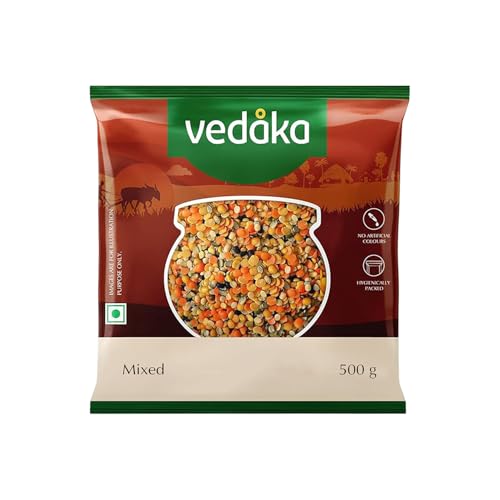 Image of Amazon Brand - Vedaka Premium Unpolished Mixed Dal, 500 g