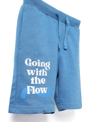 Image of Alan Jones Clothing Boys Casual Bermuda Shorts | Placement Print | French Terry | Regular Fit | Drawstring Closure | Age 5-16 Years | Lounge & Casual Wear