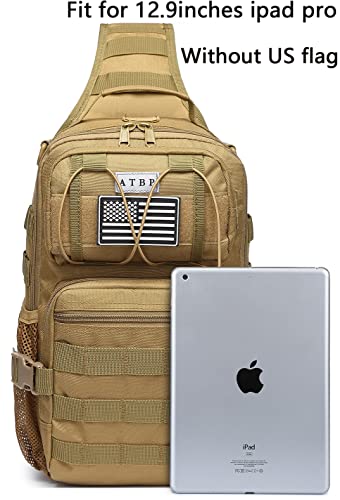 Atbp Tactical Sling Backpack Bag Military Shoulder Bag Pack For Men Edc Molle Crossbody Bag 20L #TOP1