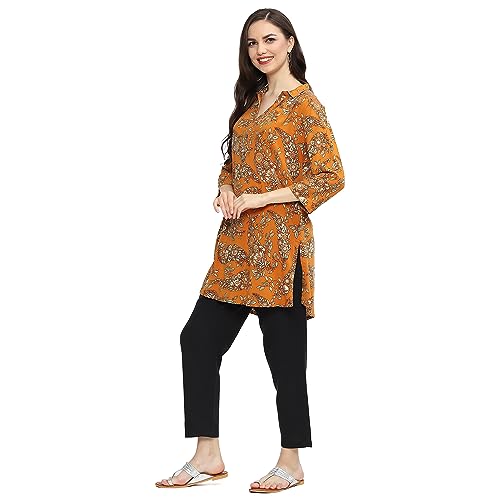 Image of BIBA Women's Printed Regular Fit Blouse