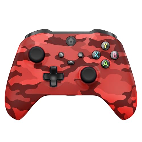 GMVOX Wireless Controller for XBOX, Gaming Controller Support Turbo/3.5MM Audio Jack/Dual Vibration, Controller Compatible with XBOX One/ One S/X, XBOX Series S/X, PC, IOS, Android Platforms,with 2.4g Adapter,Camo Red