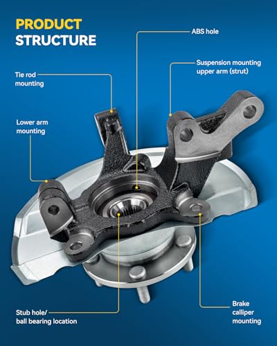 Image of PHILTOP 2 x Front Knuckle Wheel Hub Bearing for Honda Civic 2001-2002