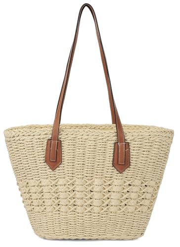 Sac de plage en paille pour femme le cabas bohème idéal pour vos vacances détendues