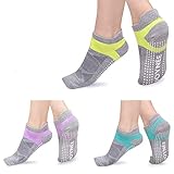 JOYNÉE Non-Slip Yoga Socks for Women with Grips,Ideal for Pilates,Barre,Dance,Hospital,Fitness 3...