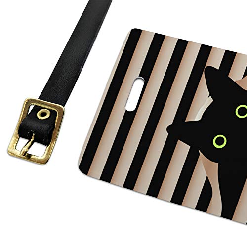 Black Cat In Window Luggage Id Tags Suitcase Carry-On Cards - Set Of 2 #TOP1