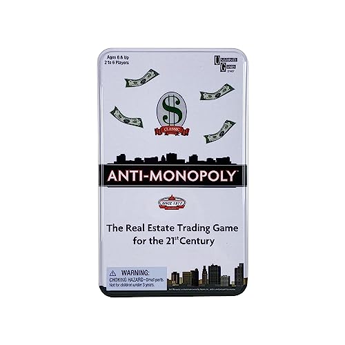 University Games Anti Monopoly Travel Tin, 1487