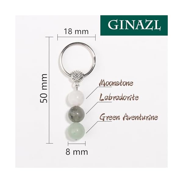 Natural crystals keychain gift for new beginnings healing stones keychain gifts for anxiety relief healing crystals  urban country home decor