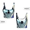 POEZJZW Wolf Under Moon Women's Sexy Sports Vest Sleeveless Athletic Gym T-Shirts Vest U-Shaped Back Quick Dry Top M Black #2