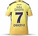 KNK Chennai Super Kings Cricket Match Jersey IPL 2023, DHONI 7D (46, HS Jersey)