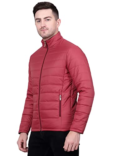 Image of KOTTY Men's Nylon Regular Solid Stylish Designed for Comfort and Warmth Puffer Jacket
