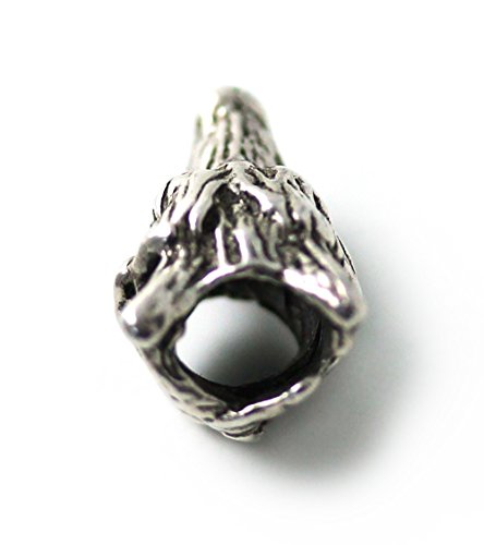 Lynnaround 925 Sterling Silver Norse Viking Wolf Head Beard Beads Rings, Dreadlock Pirate Hair Beads, Pagan Jewelry #TOP2