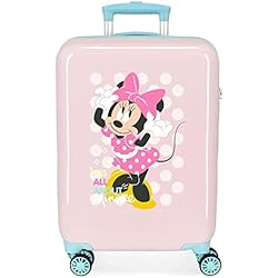 Maletas Disney Disney Minnie Play all day Maleta de cabina Rosa 38x55x20 cms Rígida ABS Cierre de combinación lateral 34L 2 kgs 4 Ruedas dobles Equipaje de Mano